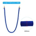 thumbnail image 2 of Unique Bargains 7 Feet Blue Velvet Stanchion Rope, Crowd Control Barrier Rope with Snap Hook, Golden, 2 of 6