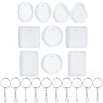 thumbnail image 1 of 20 Piezas DIY Salvador Llavero Colgante de Silicona de Fundición Rectangular Ovalado 5, 1 of 10