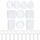 thumbnail image 1 of 20 Piezas DIY Salvador Llavero Colgante de Silicona de Fundición Rectangular Ovalado 5, 1 of 10