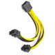thumbnail image 4 of CPU 8 Pin Female to Dual PCIe 2X 8 Pin (4&4) Male Power Adapter Splitter Cable for Motherboard Power, 4 of 5