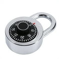 Rotary Padlock Digit Combination Code Lock Safe Round Dial Number
