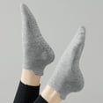 thumbnail image 6 of Babcutegg Womens Pilates Socks Tight Fitting Ankle Length Breathable and Comfortable Soild Color Non-Slip Athletic Wear for Women Gray Size Free Size, 6 of 8