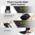 thumbnail image 2 of Plantar Fasciitis Night Splint Sock with Massage Ball for Tension Relief,Upgraded Planters Facetious Relief, Achilles Tendonitis Relief, Foot Drop,plantar fasciitis night splints for Foot Pain,RED, 2 of 9