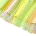 thumbnail image 4 of Lanbubble Toddler Baby Girls Rainbow Tutu Dresses Tulle Dress Party Princess Sequins Sundress Ruffle Sleeveless Yellow 5-6 Years, 4 of 10