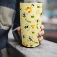 thumbnail image 5 of Bee Gifts- Bee Tumbler With Lid and Straw,Queen Bee Coffee Mug Cup Skinny Tumbler Water Bottles,Honey Bee themed Gifts for Women Daisy Flowers,Bee Decor, 5 of 6