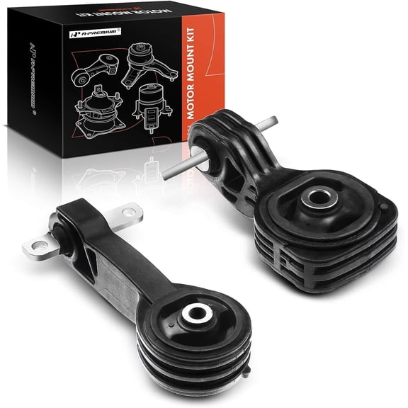 A-Premium Front Lower and Upper Engine Torque Strut Mounts Compatible with Honda Civic 2006-2011 1.8L Automatic Transmission 2-PC Set