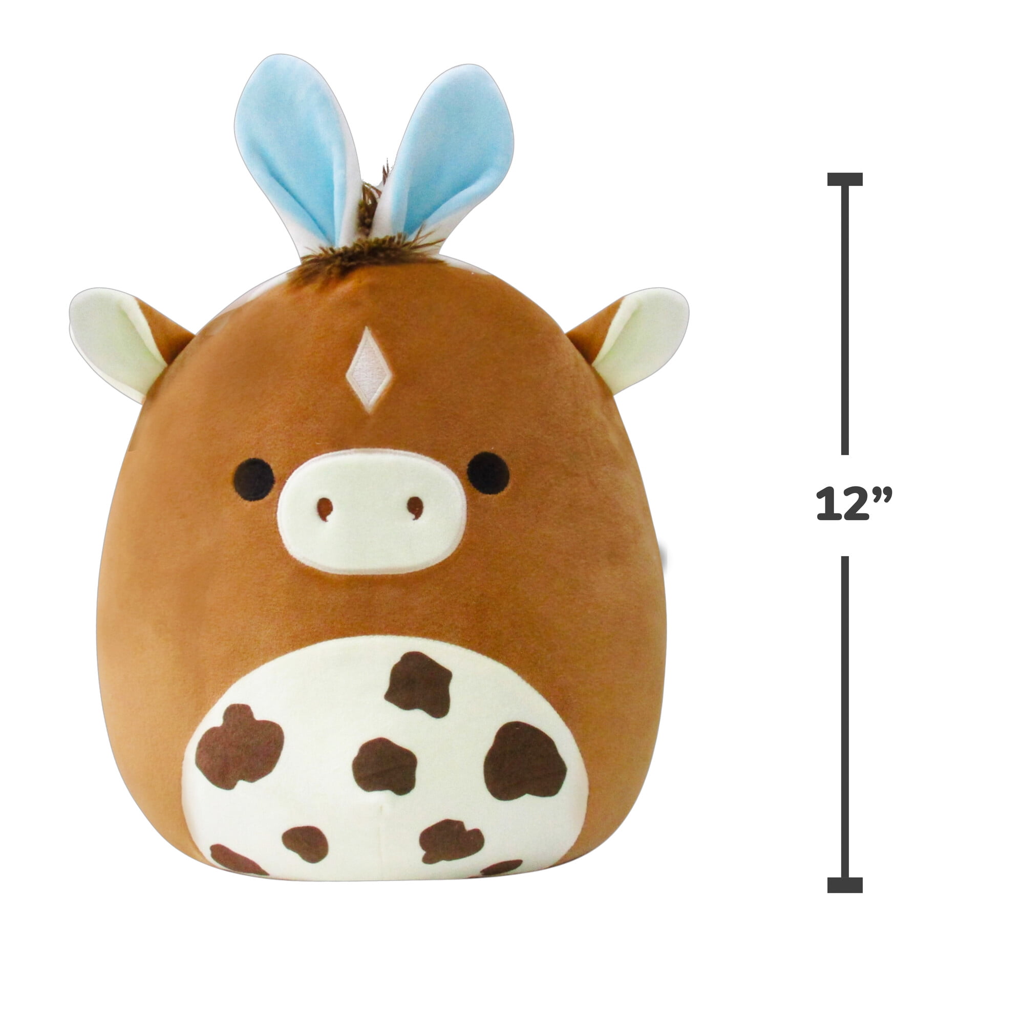 Squishmallows Official 12 inch Harry the Brown Horse - Child's Ultra Soft Stuffed Plush Toy