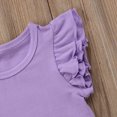 thumbnail image 5 of Douhoow 0-6Y Kids Girl Short Sleeve T-Shirt Baby Cotton Ruffle Tee Tops, 5 of 8