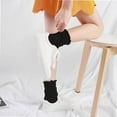 thumbnail image 4 of Womens Socks, Ruffle Turn-Cuff Casual Crew Socks Breathable Cool Knit Cotton Lettuce Ankle Frilly Sock 6 Pack, 4 of 4