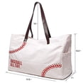 thumbnail image 2 of Bolso YHSHYZH de béisbol para mamá, bolso bordado, béisbol, 2 of 9
