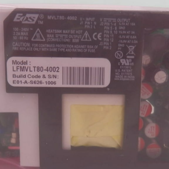 EOS Power 80W Medical High Efficiency Open Frame Power Supply LFMVLT80-4002