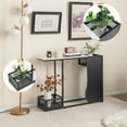 thumbnail image 6 of Spaco 43.5 Inch Console Table with Plant Position and Faux Marble Top-Black, Entryway Table Hallway Table, Storage-Friendly Hallway Table for Foyer & Entry Spaces, 6 of 7