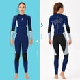 thumbnail image 3 of Trajes de traje de húmedo Mangos de manga larga y pantalones Traje de buceo 1.5mm Ergonómico Ultra Stretch Professional para snorkeling Surfing Natación Mujer, Marina L Advancent OD019359-16, 3 of 7