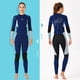thumbnail image 3 of Trajes de traje de húmedo Mangos de manga larga y pantalones Traje de buceo 1.5mm Ergonómico Ultra Stretch Professional para snorkeling Surfing Natación Mujer, Marina L Speravity OD019359-16, 3 of 7