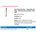 thumbnail image 2 of Rear Shock Absorber - Compatible with 2002 - 2006 Chevy Avalanche 1500 4WD 2003 2004 2005, 2 of 2