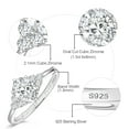 thumbnail image 2 of 1.5ct Oval Cut Cubic Zirconia Engagement Promise Rings for Women Sterling Silver Solitaire Ring Jewelry Gift, 2 of 5
