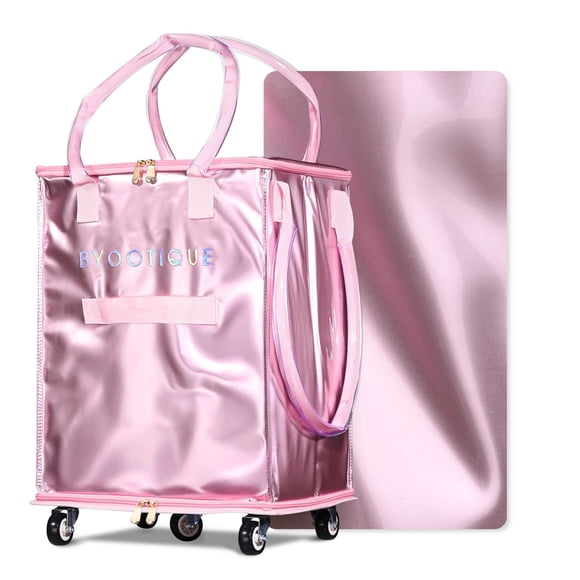Byootique 16" Rolling Tote Bag Grocery Bag on Wheels Shopping Trolley BubbleRush