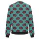 thumbnail image 5 of Chaqueta bomber con temática de Halloween para mujer, con lindos fantasmas, murciélagos y estampado de luna, informal, ligera, con cremallera, 5 of 5