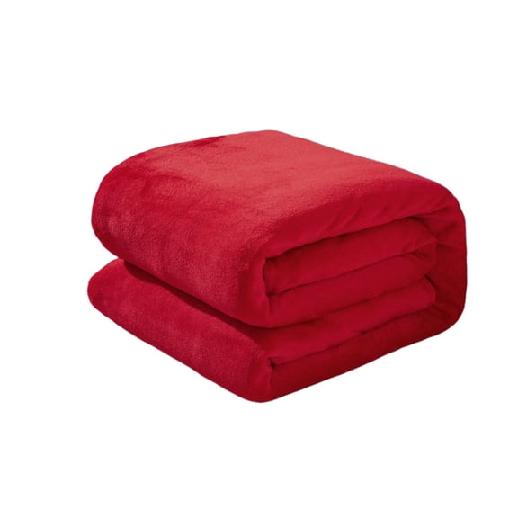 Bizhua Blanket This Is A Solid Color Double Velvet Bed Sheet and Blanket with A Physical Towel of 70X100Cm, One Blanket