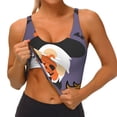 thumbnail image 3 of Daiia Halloween Gnomes Printed Women's Sports Bra, Breathable Activewear Bra with U-Back Design and Removable Pads, Comfortable and Supportive for Yoga, Workout-XX-Large, 3 of 8