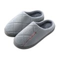 thumbnail image 2 of Vedolay Men Slippers Cozy Warm House Shoes Comfort Slip On House Slippers for Men Grey,40-41, 2 of 2