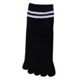 thumbnail image 2 of Calcetines de cinco dedos de algodón para mujer, de tubo mediano, absorbentes del sudor, desodorizantes, finos, para primavera, otoño e invierno, 2 of 2