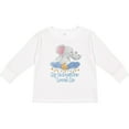 thumbnail image 3 of Inktastic My Babysitter Loves Me Cute Elephants Clouds Moon and Stars Boys or Girls Long Sleeve Toddler T-Shirt, 3 of 5