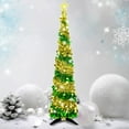 thumbnail image 2 of Pop up Christmas Tree for Indoor Decoration, Pre-lit Mini Halloween Tree with 60 Lights,Black Artificial Pencil Tree Collapsible Tinsel Lighted up Christmas Tree, 2 of 18