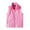 Pink, variant on Boys Girls Fleece Vest for Kids Sleeveless Jackets Zip Up Outerwear 2-10 Years