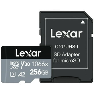 Lexar Professional SILVER PLUS Series microSDXC UHS-I Card with SD