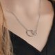 thumbnail image 2 of Personality Double Ring Necklace Clavicle Chain Mother And Daughter Necklace---Product code 50153, 2 of 5