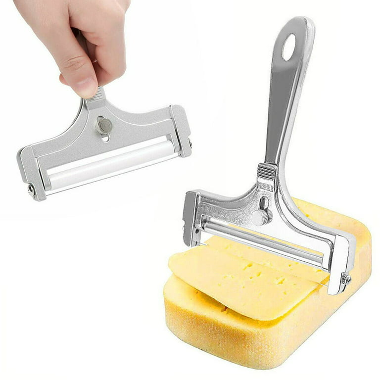 1pc Stainless Steel Wire Cheese Slicer, Adjustable Thickness Cheese Cutter  For Soft, Semi-Hard Cheeses Kitchen Cooking Tool