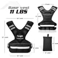 thumbnail image 3 of Yes4All 11-20 lbs Adjustable Weighted Vest with Reflective Strip, Running Weight Vest for Cardio and Strength Training, Body Weight Vest for Men & Women, 3 of 5