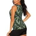 thumbnail image 2 of Goofa Tropical Palm Leaves1 Printed Womens Workout Tops for Women Sleeveless Yoga Shirts Athletic Running Tank Tops Sleeveless Gym Clothes Workout Apparel-XX-Large, 2 of 9
