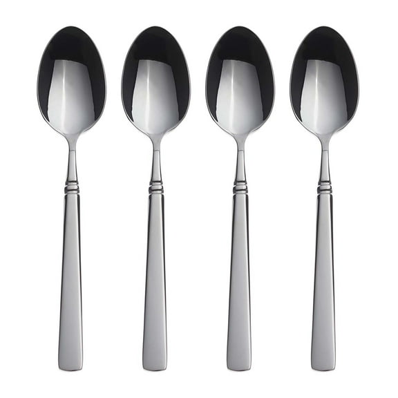 Oneida Easton Fine Flatware Teaspoons, Set of 4 , 18/10 Stainless Steel, Silverware Set, Dishwasher Safe