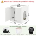 thumbnail image 4 of Extra Large Litter Box Enclosure for Self-Cleaning, Hidden, 4 of 9
