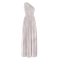 thumbnail image 4 of FcBaudy Robe Sans Manches à Col Asymétrique, Robes d'Été pour Femmes, Robes de Mode Élégantes pour Femmes, Robe Longue Unie avec Jupe, 4 of 5