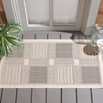 thumbnail image 2 of Safavieh Courtyard Eileen Geometric Indoor/Outdoor Area Rug, Sand/Black, 2' x 3'7", 2 of 12