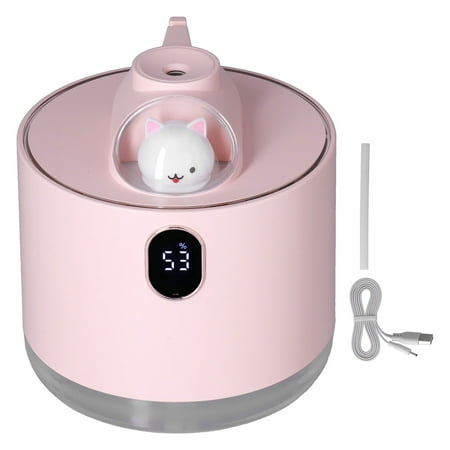 

2024 500ml Large Capacity Humidifier Spacecraft Night Light USB Charging Car Humidifier for HomePink