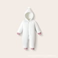 thumbnail image 4 of WhouRiu Baby Boys Casual Zip Up Romper Fall Winter Long Sleeve Solid Color Cute Warm Onesies 6-24 Months, 4 of 5