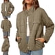 thumbnail image 5 of Fashionable Loose Fit Quilted Coat for Women Long Sleeve Lightweight Outwear with Button Closure Yellow XL, 5 of 5