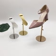 thumbnail image 4 of veasfak Shoe Rack Adjustable Height Rack Retail Supplies for High Heels Sandals Shop Rose Gold, 4 of 9