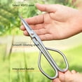thumbnail image 6 of Gardening Pruning Shears Stainless Steel Branch Scissors, Sharp Durable Trimmer for Flowers Plants Trees, Ergonomic Comfortable Grip for Home Gardeners and Outdoor Plant Care, 6 of 6