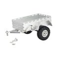 thumbnail image 2 of kokiya RC Crawler Trailer Aluminum Alloy Premium Professional Upgrade DIY Modified with Silver, 2 of 9