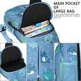 thumbnail image 3 of Crossbody Sling Backpack for Women Men Cute Narwhal Baby Blue Sea Shoulder Sling Crossbody Casual Chest Bag for Travel Sports Running Hiking, 3 of 5