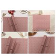 thumbnail image 5 of Unique Bargains 4 Pcs Diamond Pattern Polyester Heat Resistant Washable Placemats Red, 5 of 6