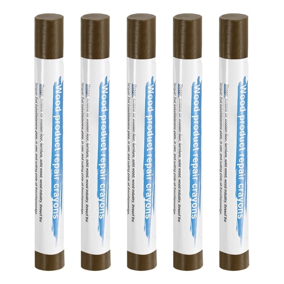 Uxcell 5 piezas de palos de relleno de madera, crayones de cera para reparar muebles, para rasguños, grietas y agujeros en mesas y pisos de madera, verde té claro