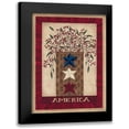 thumbnail image 1 of Shamp, Cindy 12x14 Black Modern Framed Museum Art Print Titled - America, 1 of 5