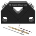 thumbnail image 2 of 45° Angle Drill Guide Jig Aluminum Alloy Dowel Jig Kit 45° Angled Hole Drilling Positioner Drilling Hole Locator Multifunctional Woodworking Joint Angle Tool for Angled Dowel Joint, 2 of 10