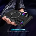 thumbnail image 2 of Moreoy Magnetic Kickstand Case for iPhone 17 with Sliding Lens Cover, [MagSafe Compatible ]Shockproof Non-Slip Bumper Protective Phone Case Cover with Metal Ring Holder Stand,Black, 2 of 10